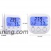 HomEnjoy Digital Hygrometer Indoor Thermometer Humidity Monitor Temperature Humidity Gauge with Alarm Clock & Blue Backlight  Wireless for House - B07CXLWYV3